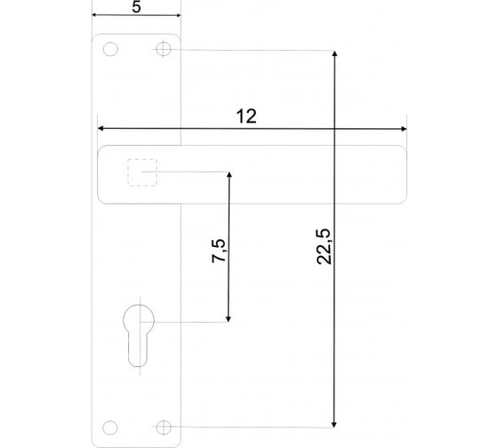 Ручка на планке VETTORE 72.323-4 ab (бронза) 20554