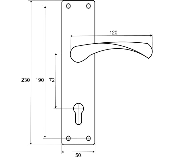 Ручка на планке VETTORE 72.323-4 ab (бронза) 20554