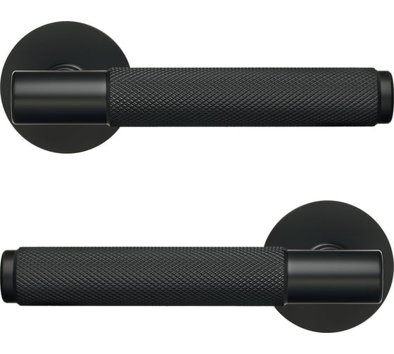 Комплект ручек ALLUR ART COLLECTION "UNICO" BLACK (51150) матовый черный 15623