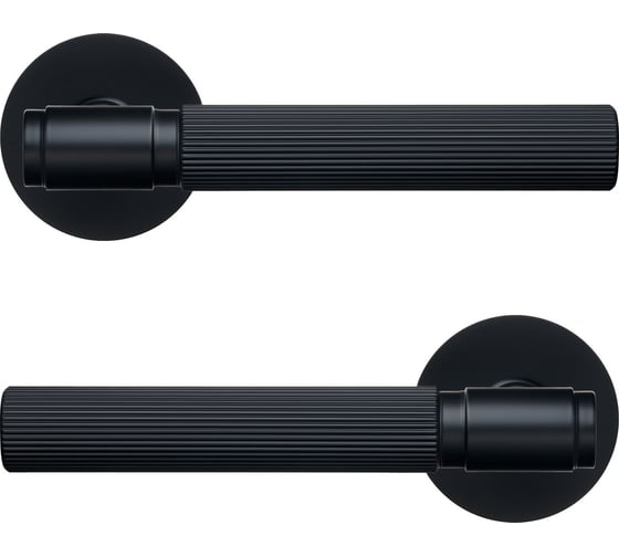 Комплект ручек Аллюр ART COLLECTION "ESTETA" BLACK (53150) матовый черный 15632