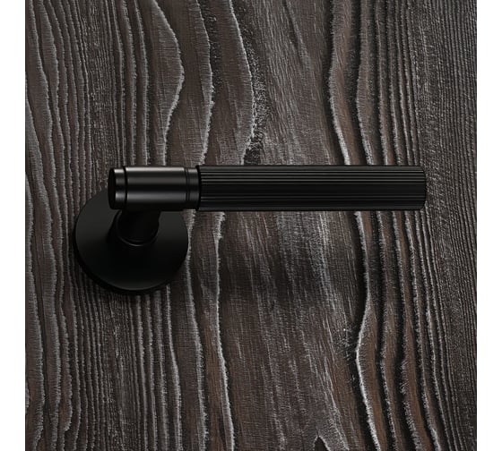 Комплект ручек Аллюр ART COLLECTION "ESTETA" BLACK (53150) матовый черный 15632