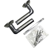 Ручка на раздельном основании BASARA r07.055 sn/cp (white box,no logo, 110 кв.) (сатин/хром) 40024