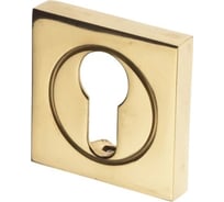 Розетка DOORLOCK DL M03/S PZ OLV-15 полированная латунь, квадратная розетка 73575