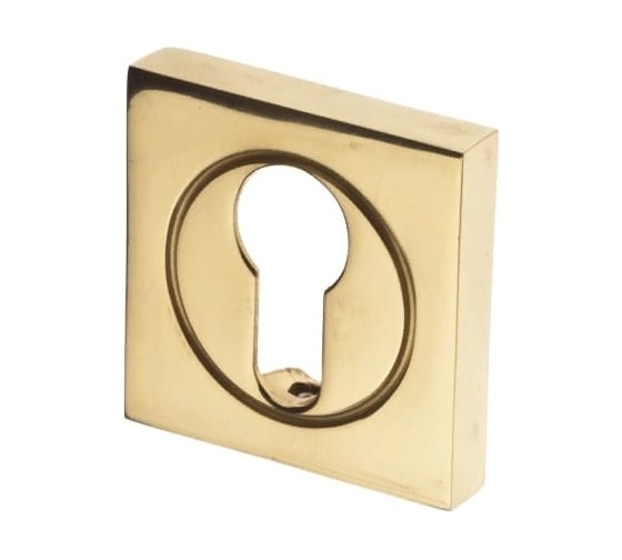 Розетка DOORLOCK DL M03/S PZ OLV-15 полированная латунь, квадратная розетка 73575