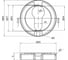 Розетка DOORLOCK DL M03 PZ OLV-15 полированная латунь 73530 2