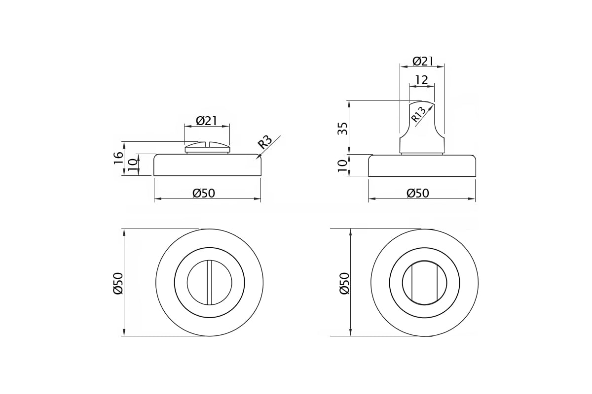  кнопка DOORLOCK DL M08/Y SCB матированный хром A=35-42 мм .