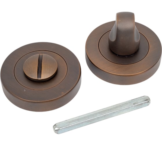 Поворотная кнопка DOORLOCK DL M08/Y DTB matt матовая темная бронза A=35-42 мм, шток 5/8 мм 73522