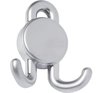 Крючок мебельный JET 321 двухрожковый замак хром матовый C321Z.002SCQ99