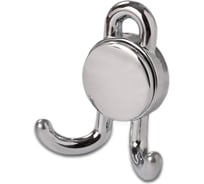 Крючок мебельный JET 321 двухрожковый замак хром C321Z.002CPQ99