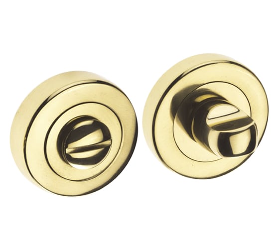 Поворотная кнопка DOORLOCK DL M08/Y OLV-15 полированная латунь A=35-42 мм, шток 5/8 мм 73542