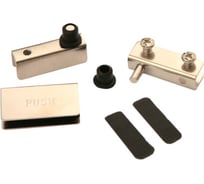 Комплект петель для 1 стекл. фасада BOYARD без сверл., Ni HG001/Ni/1