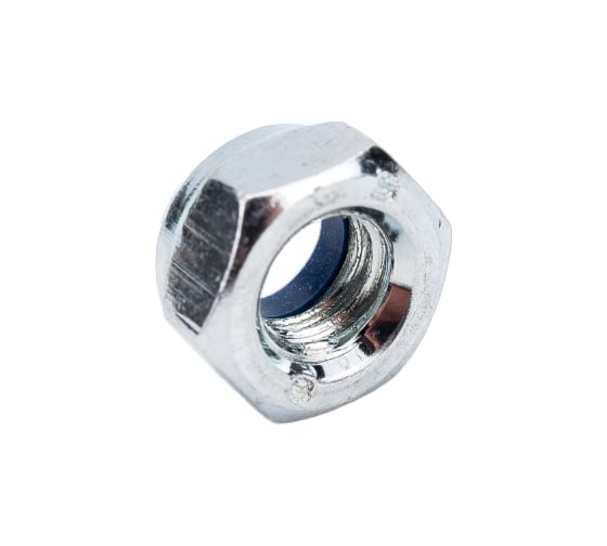 Шестигранные гайки со стопорным кольцом Профикреп DIN985 Zn, М6 200 шт 111158