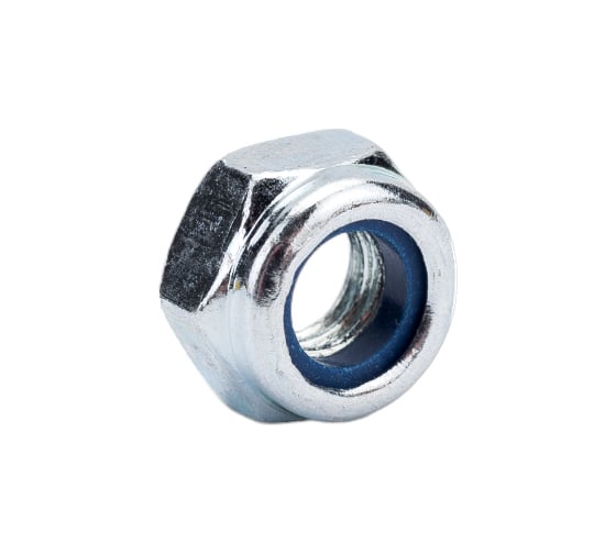Шестигранные гайки со стопорным кольцом Профикреп DIN985 Zn, М6 200 шт 111158