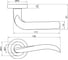Ручка DOORLOCK DL Звездная линия Irida M033 SCB матированный хром A=35-55 мм 73506 2