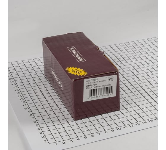 Ручка DOORLOCK DL Звездная линия Tessera M096 AB-SR античная бронза A=35-55 мм 73505
