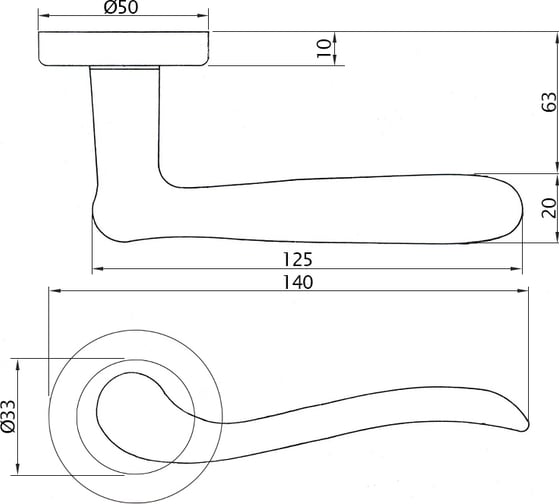 Ручка DOORLOCK DL Звездная линия Tessera M096 AS-SR античное серебро A=35-55 мм 73525