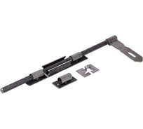 Засов Домарт ДОБРЫНЯ 600 мм, мод.2, с накладкой, без покрытия 171109