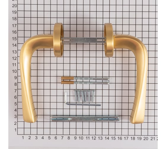Ручка DOORLOCK DL M101/Y Capella OSV-15 латунь матовая A=35-55 мм 73513