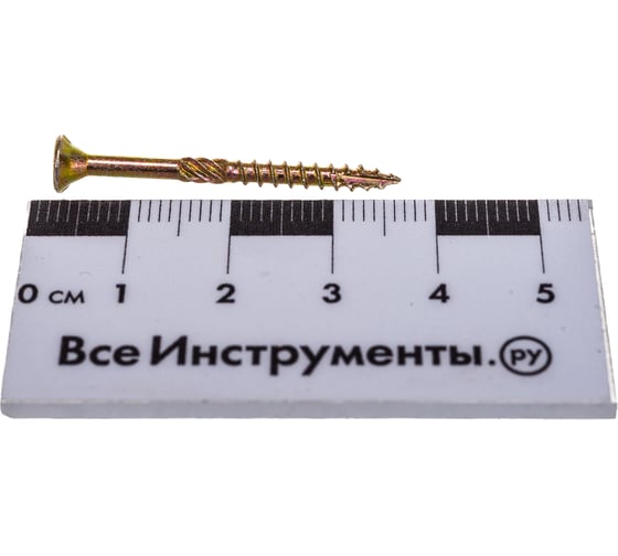 Конструкционный шуруп ЕВРОПАРТНЕР для дерева с фрезой потай ж/п Torx 10, 3.0х35 20шт T2 0624 1