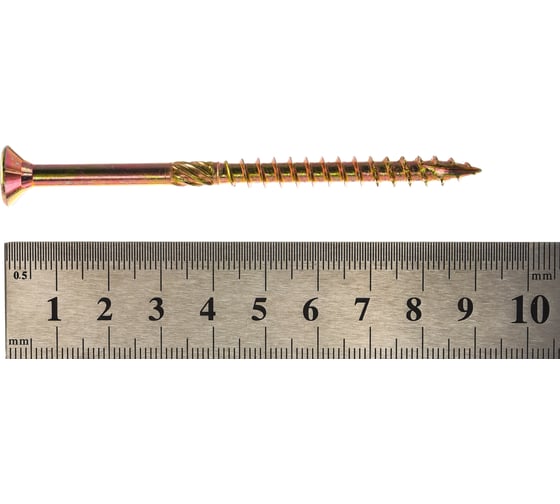 Конструкционный шуруп ЕВРОПАРТНЕР для дерева с фрезой потай ж/п Torx 30, 6.0х90 5шт T2 0061 7
