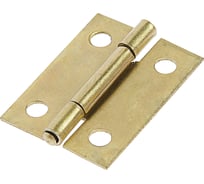 Петля железная Сималенд 37x21x1 мм, цвет латунь 3836685