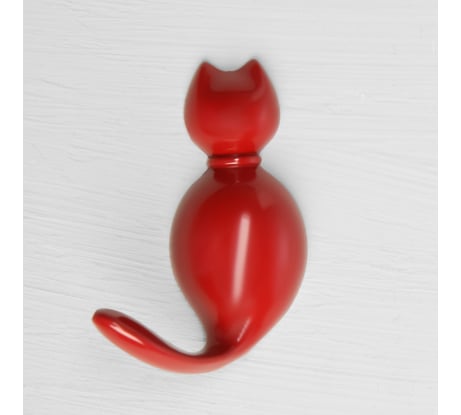 Мебельный крючок CAPPIO CAT однорожковый, цвет красный 9608738