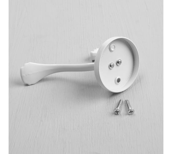 Мебельный крючок CAPPIO GRACE, двухрожковый, цвет белый 9617935