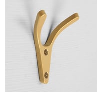 Мебельный крючок CAPPIO FOX, двухрожковый, цвет матовое золото 9617939