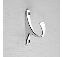 Мебельный крючок CAPPIO STANDART, однорожковый, пластик, цвет хром 9047447