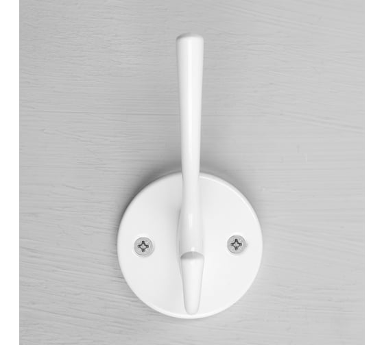 Мебельный крючок CAPPIO SIMPLE, двухрожковый, цвет белый 9617929