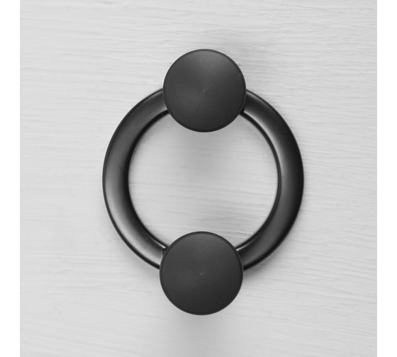 Мебельный крючок CAPPIO BELLO, двухрожковый, черный 9617952