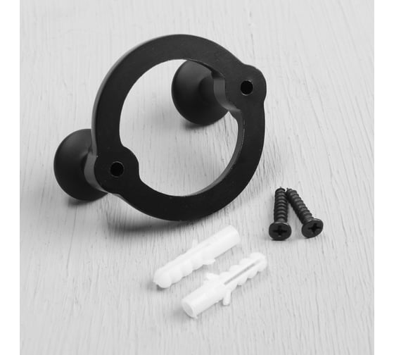 Мебельный крючок CAPPIO BELLO, двухрожковый, черный 9617952