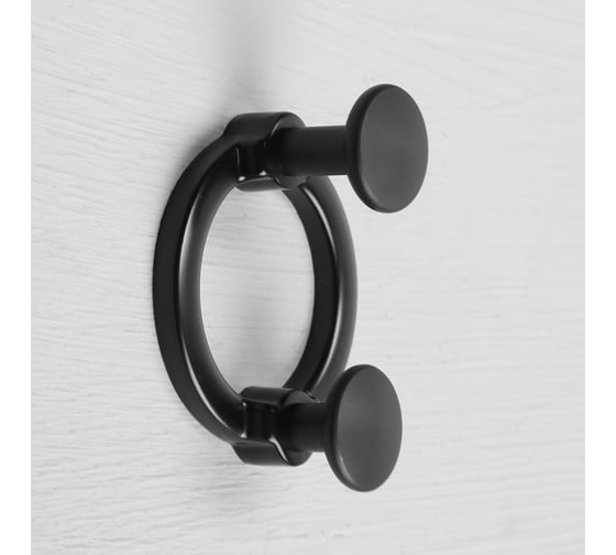 Мебельный крючок CAPPIO BELLO, двухрожковый, черный 9617952