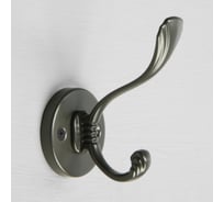 Мебельный крючок CAPPIO GRACE, двухрожковый, цвет графит 9617934