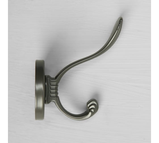 Мебельный крючок CAPPIO GRACE, двухрожковый, цвет графит 9617934