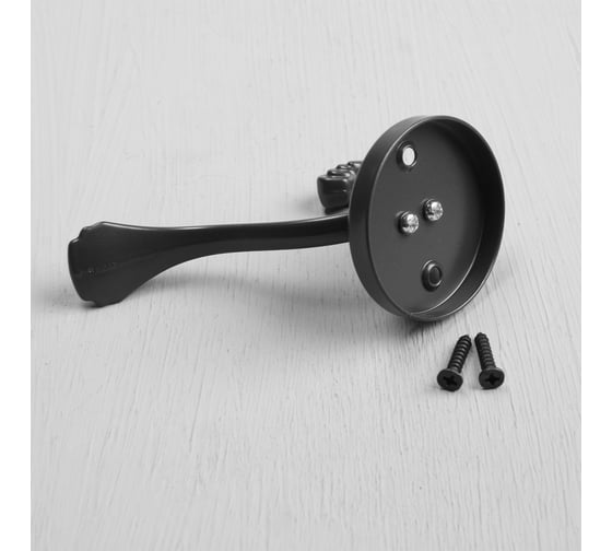 Мебельный крючок CAPPIO GRACE, двухрожковый, цвет графит 9617934