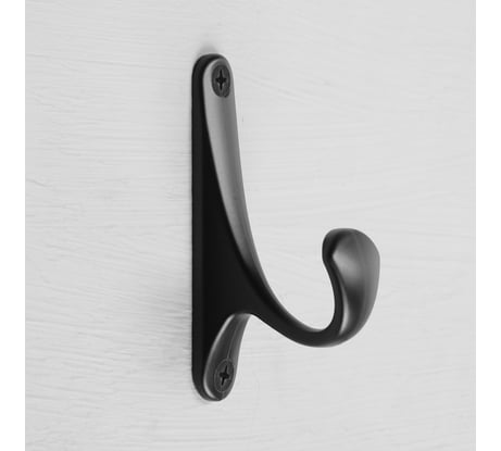 Мебельный крючок CAPPIO CLASSIC однорожковый, цвет черный 9617925