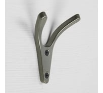 Мебельный крючок CAPPIO FOX, двухрожковый, цвет графит 9617938