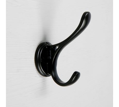Мебельный крючок CAPPIO UNIQ, двухрожковый, цвет черный 7599950