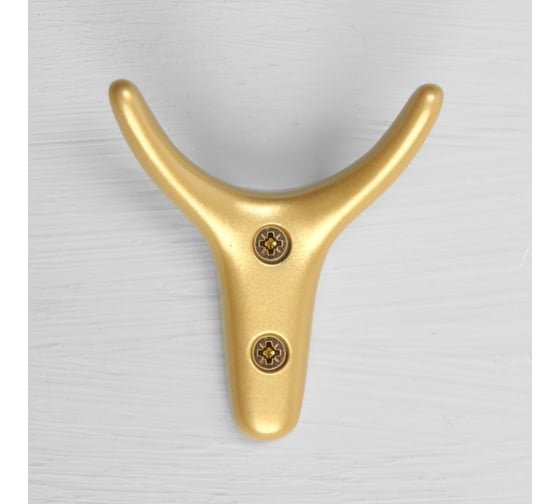 Мебельный крючок CAPPIO YAK, двухрожковый, цвет матовое золото 9617940