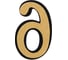 Дверная цифра ТУНДРА "6", пластиковая, цвет хром 4491283 3