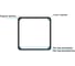 Квадратная алюминиевая труба КХЭМ 100x100x3,8x500 мм AL SQUARE 100 -500 5