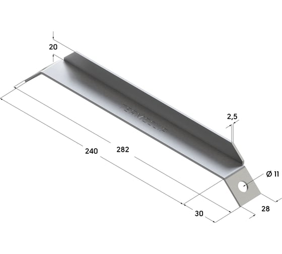 Усиливающая опора Termoclip 45 28 L240 2,5F2 9106001