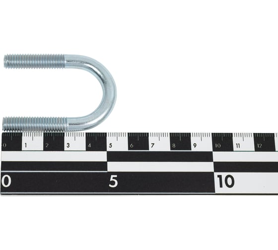 Болт оцинкованный U-образный Мир Хомутов 1 1/2'' М8, 10 шт. MX/1/63