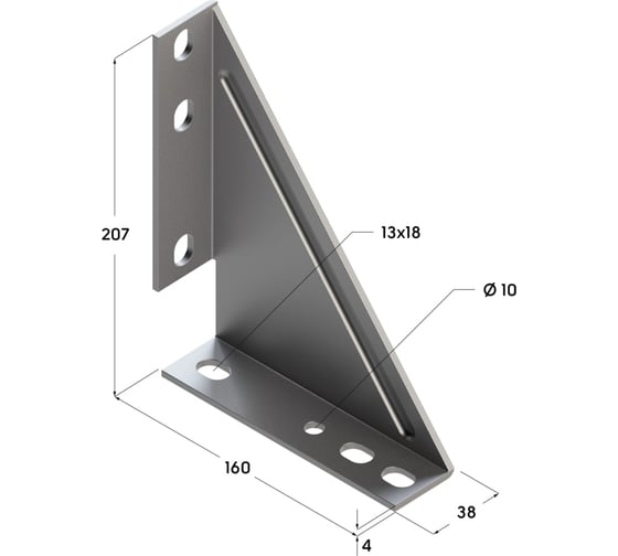 Усиленный угол Termoclip 207х160 38-41 4F6 9266001