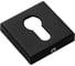 Ключевина под цилиндр Doorlock dl es02/s/с bl черная, квадратная розетка, 1 шт. 73389 4