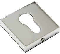 Ключевина под цилиндр Doorlock dl es02/s/с cp полированный хром, квадратная розетка, 1 шт. 73388