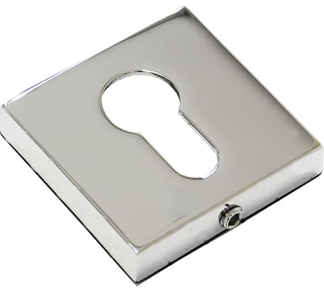 Ключевина под цилиндр Doorlock dl es02/s/с cp полированный хром, квадратная розетка, 1 шт. 73388