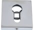 Ключевина под цилиндр Doorlock dl es02/s/с cp полированный хром, квадратная розетка, 1 шт. 73388 1