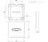 Ключевина сувальдная Doorlock dl es01/s/l/a mbsn матовый никель, квадратная розетка, автоматическая шторка, 1 шт. 73375 2